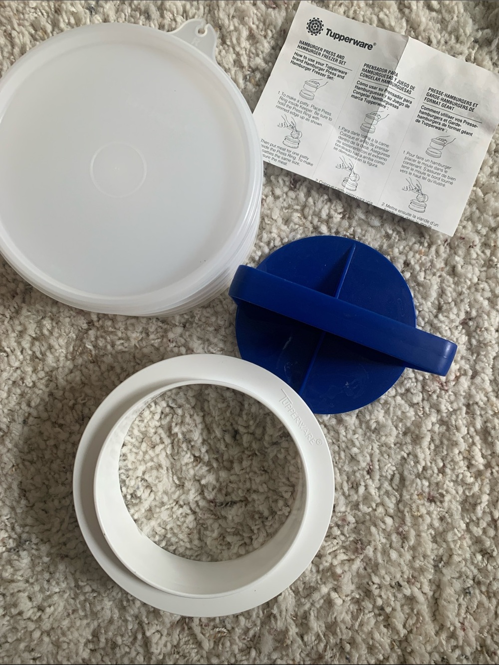 Tupperware Hamburger Press